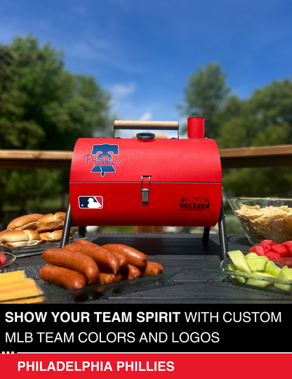 Philadelphia Phillies Portable Dual Surface Charcoal Grill