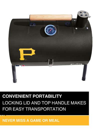 Pittsburgh Pirates Portable Dual Surface Charcoal Grill