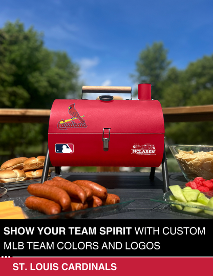 St. Louis Cardinals Portable Dual Surface Charcoal Grill