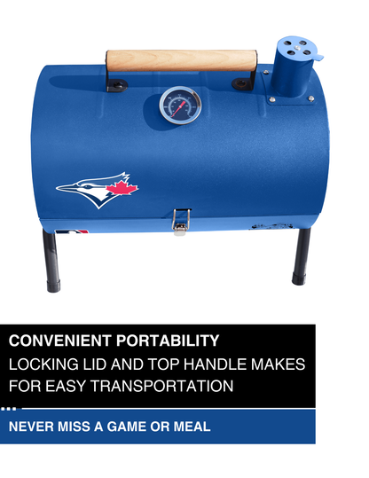 Toronto Blue Jays Portable Dual Surface Charcoal Grill