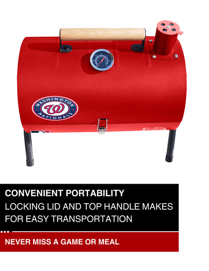 Washington Nationals Portable Dual Surface Charcoal Grill