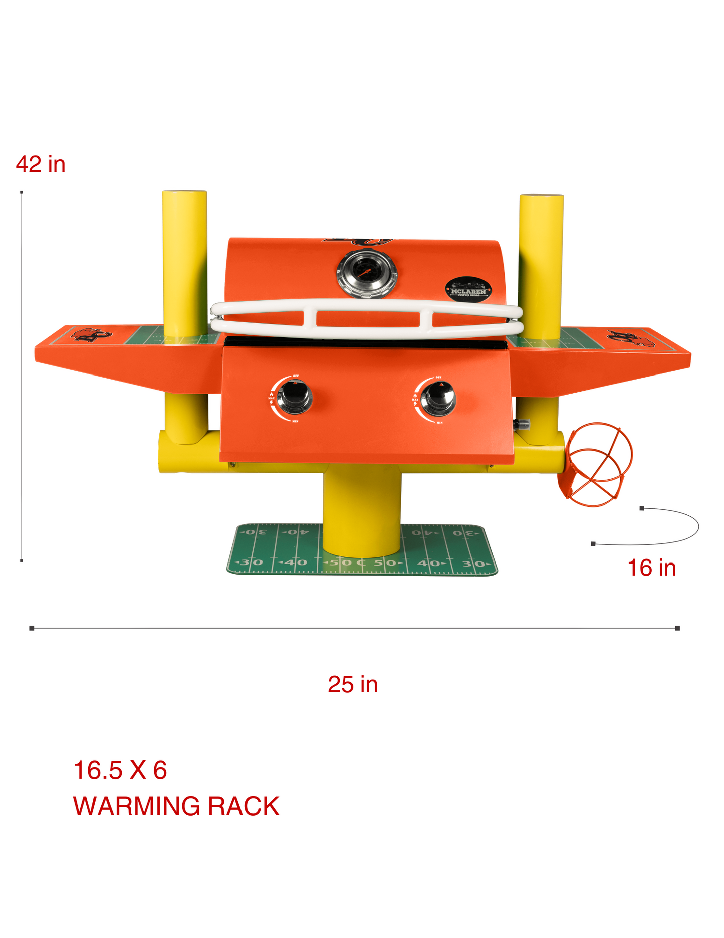 BC Lions Portable Football Grill