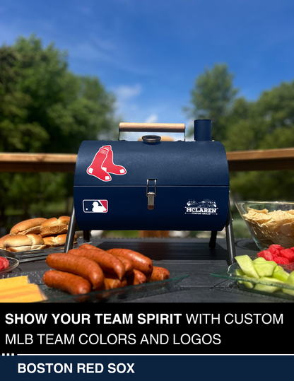 Boston Red Sox Portable Dual Surface Charcoal Grill