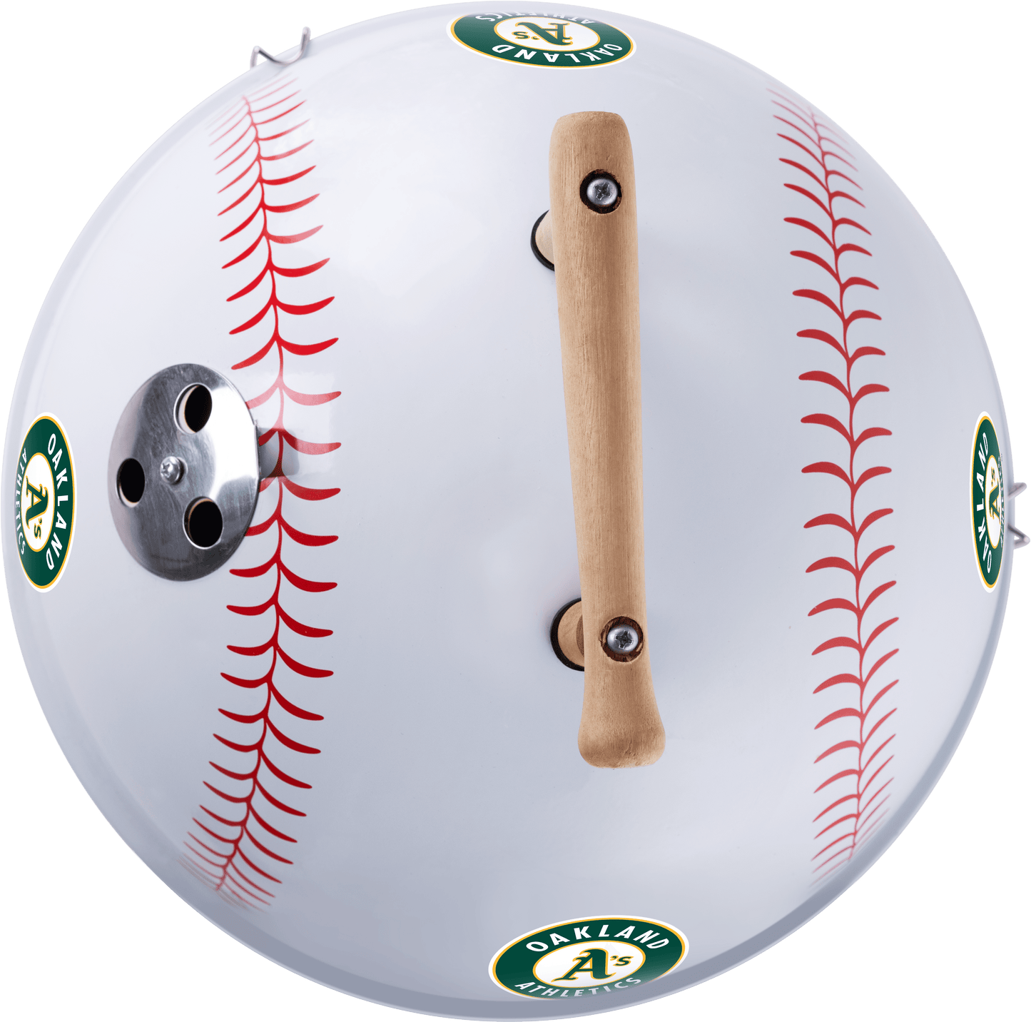 Oakland Athletics 13" Steel Charcoal Baseball Grill