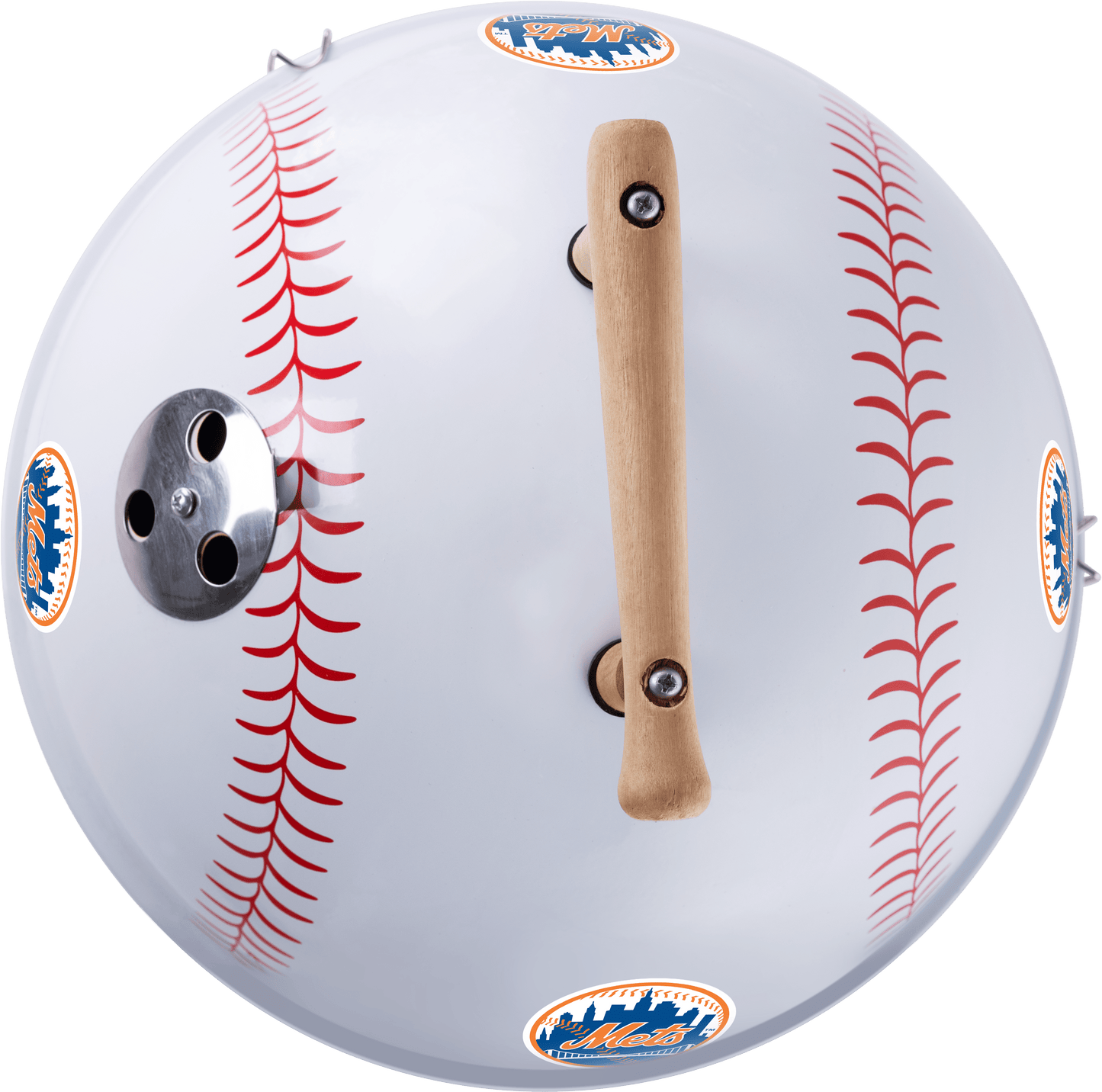 New York Mets 13" Steel Charcoal Baseball Grill