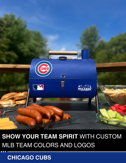 Chicago Cubs Portable Dual Surface Charcoal Grill