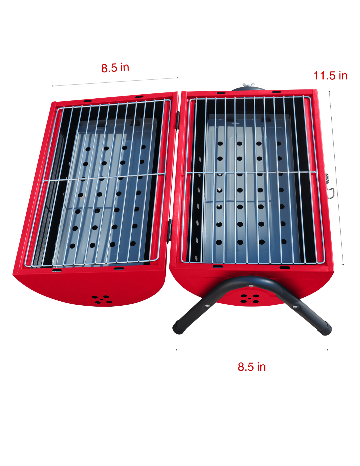 Cincinnati Reds Portable Dual Surface Charcoal Grill