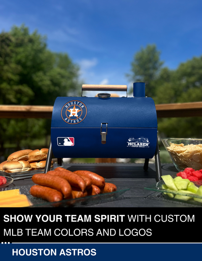 Houston Astros Portable Dual Surface Charcoal Grill