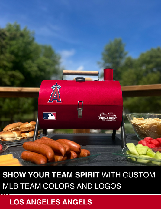 Los Angeles Angels Portable Dual Surface Charcoal Grill