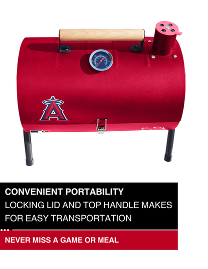 Los Angeles Angels Portable Dual Surface Charcoal Grill