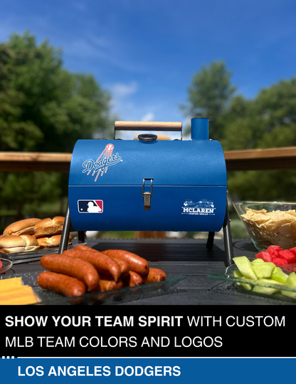 Los Angeles Dodgers Portable Dual Surface Charcoal Grill