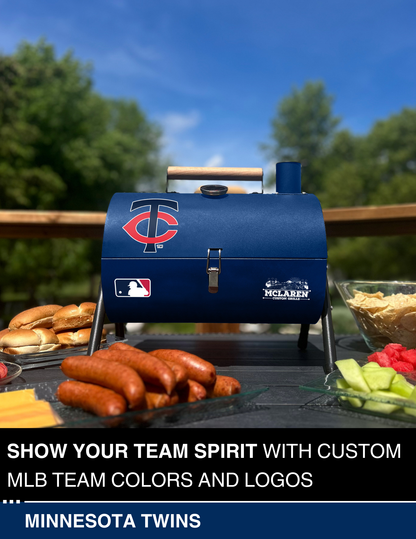 Minnesota Twins Portable Dual Surface Charcoal Grill