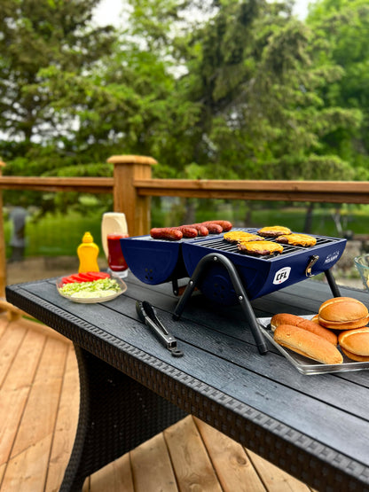 Montreal Alouettes Portable Dual Surface Charcoal Grill