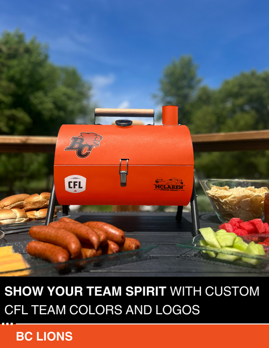 BC Lions Portable Dual Surface Charcoal Grill