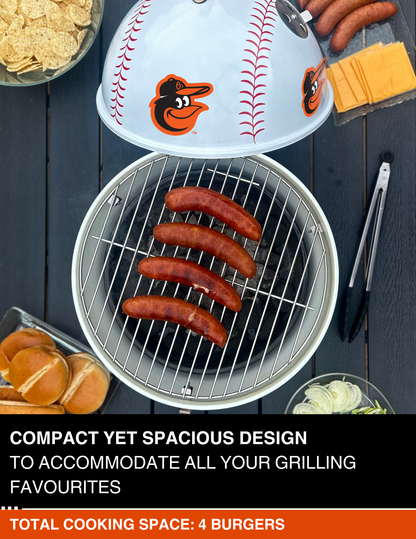 Baltimore Orioles 13" Steel Charcoal Baseball Grill