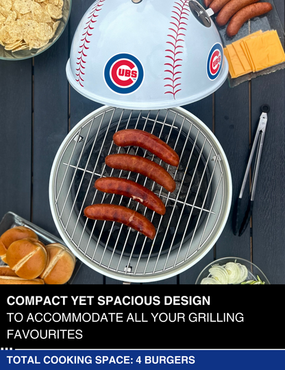 Chicago Cubs 13" Steel Charcoal Baseball Grill