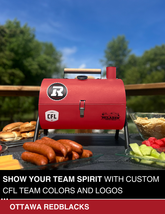 Ottawa Redblacks Portable Dual Surface Charcoal Grill