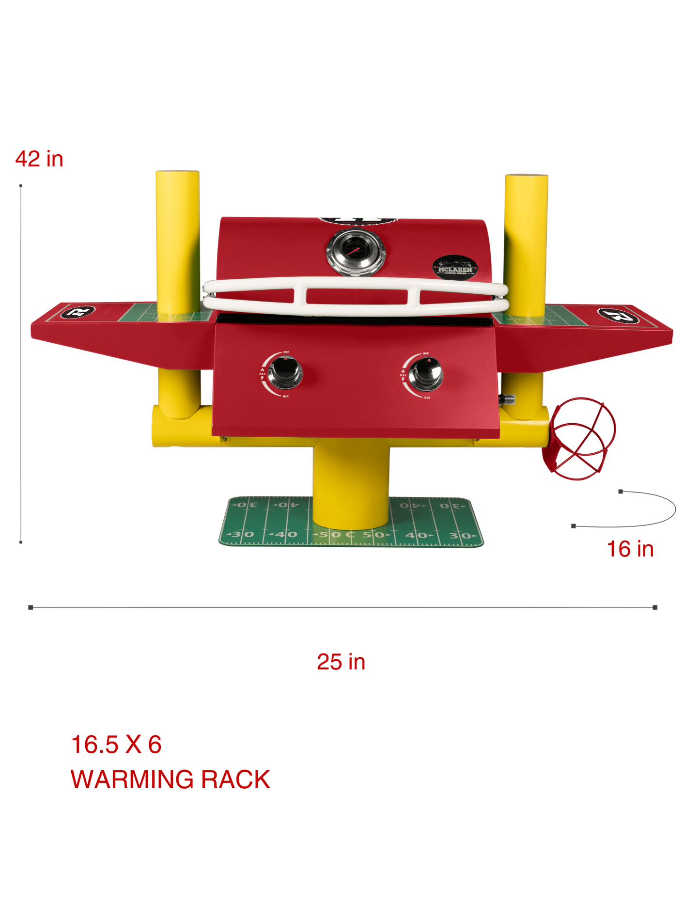 Ottawa Redblacks Portable Football Grill