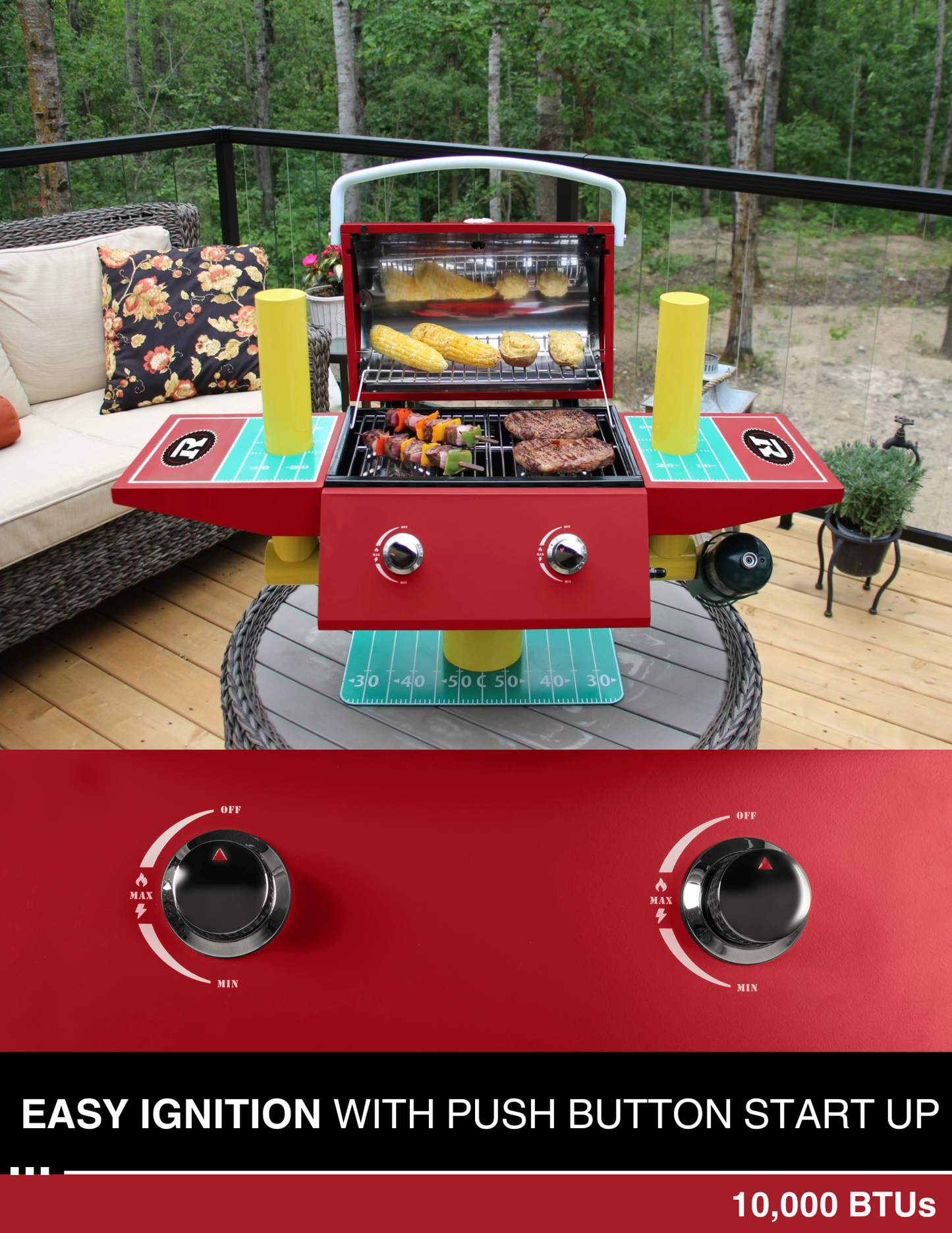 Ottawa Redblacks Portable Football Grill