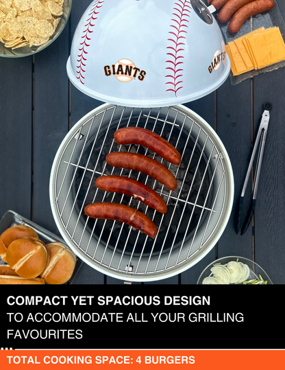 San Francisco Giants 13" Steel Charcoal Baseball Grill