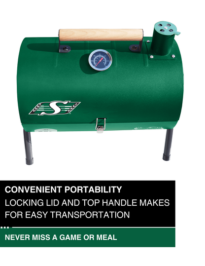 Saskatchewan Roughriders Portable Dual Surface Charcoal Grill