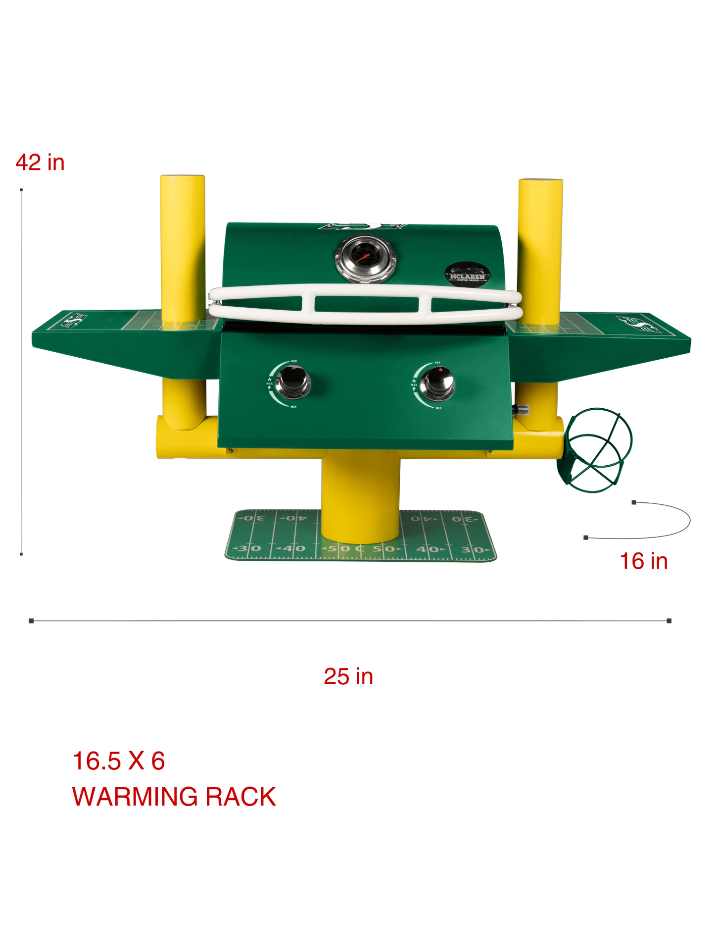 Saskatchewan Roughriders Portable Football Grill