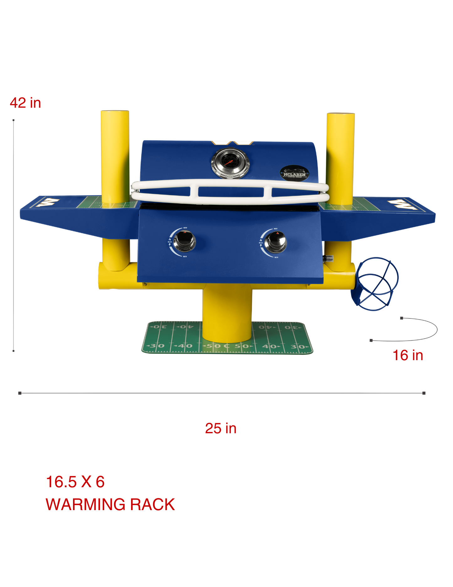 Winnipeg Blue Bombers Portable Football Grill